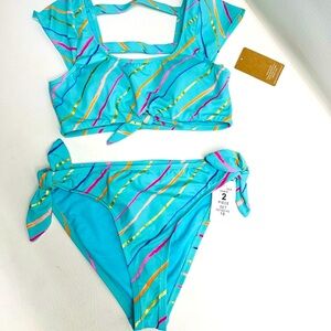Hobie girls two pieces swimsuit size 16 nwt